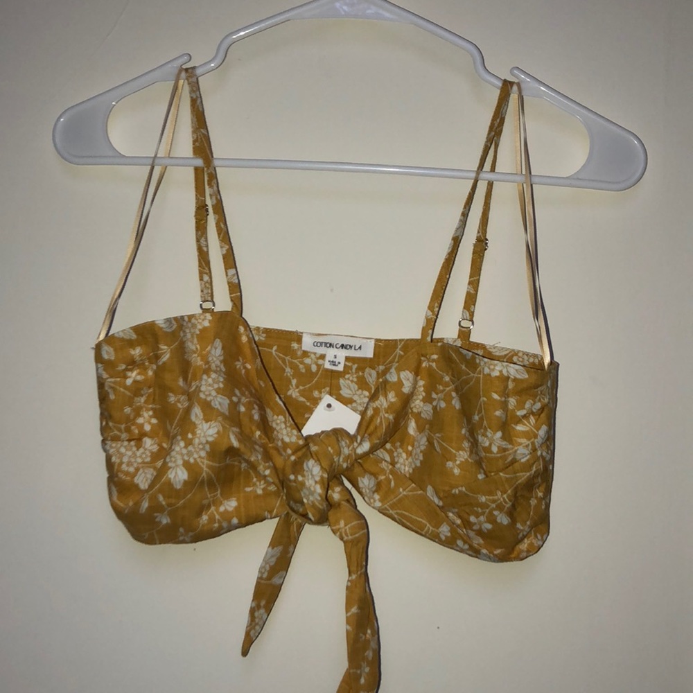 Tie front crop top